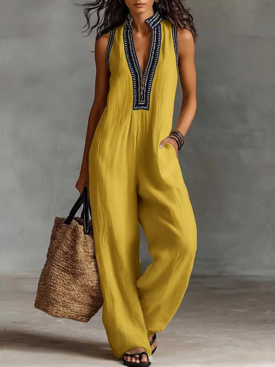 The Amalfi Textured Column Jumpsuit
