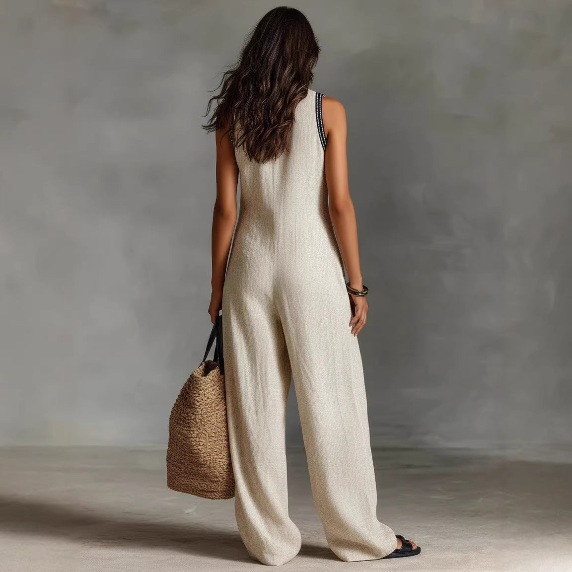 The Amalfi Textured Column Jumpsuit