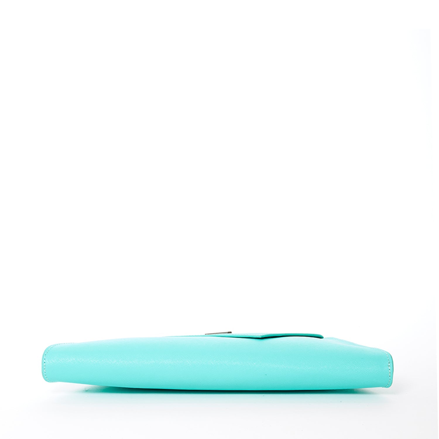 The Esmé Leather Clutch in Turquoise
