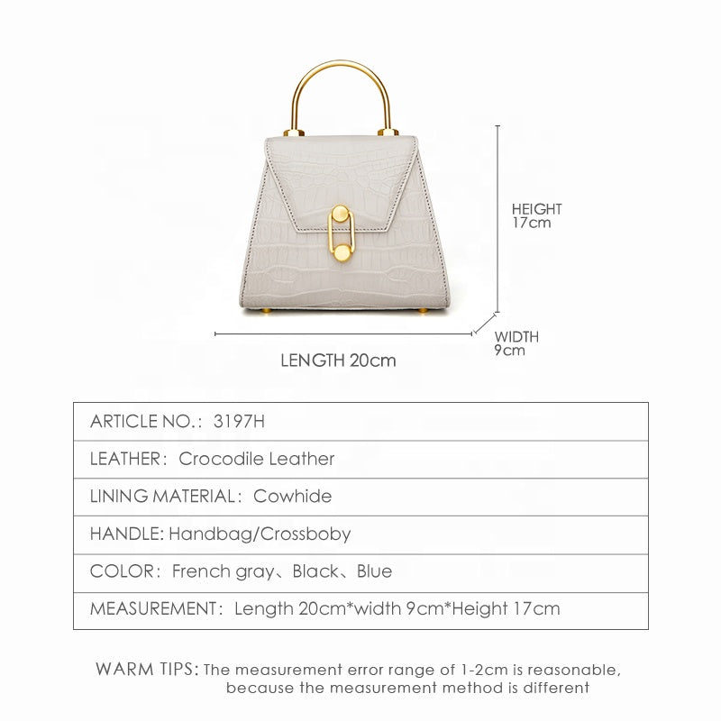 The Empress Genuine Nile Crocodile Top-Handle