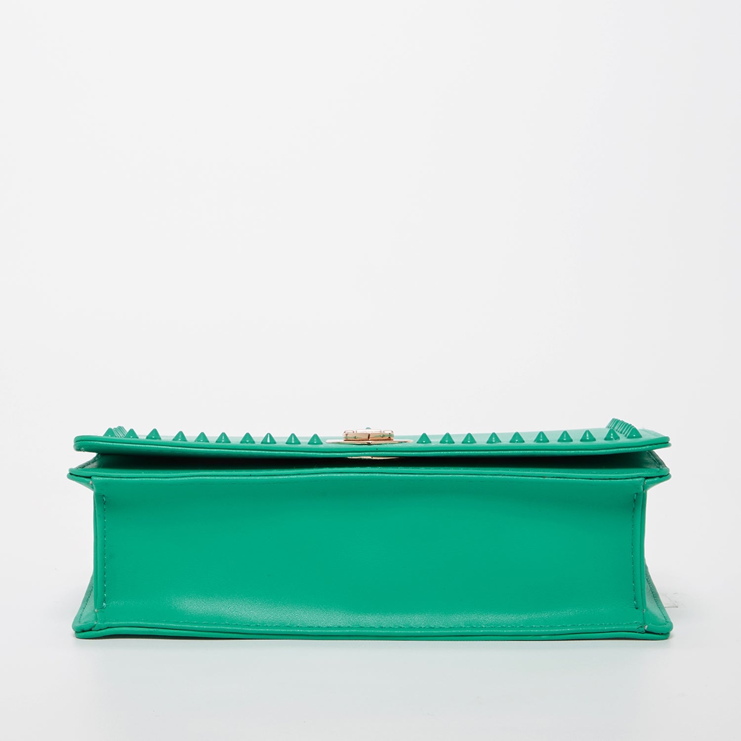 The Josie Studded Leather Bag in Arcadia Green