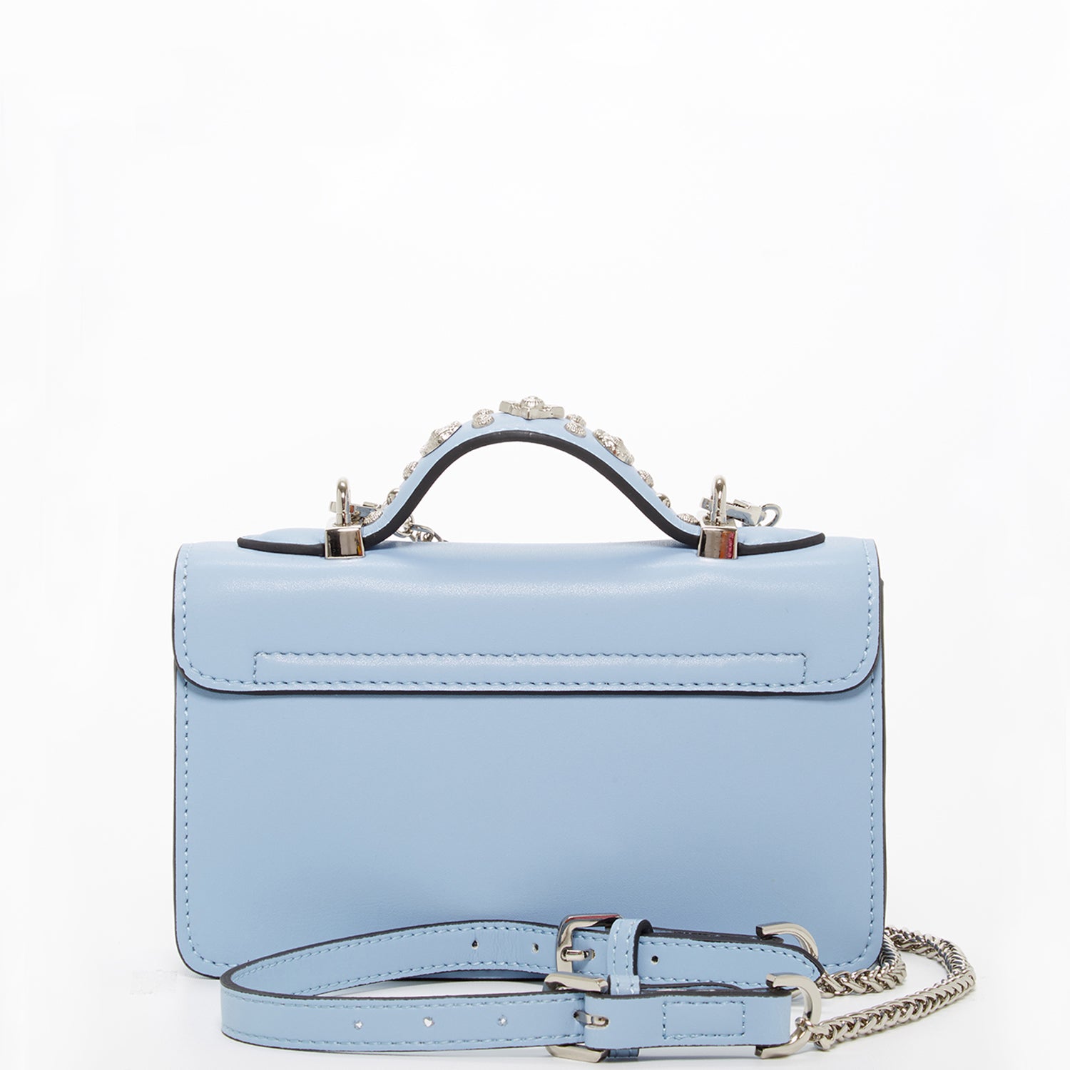 The Hollywood Studded Crossbody in Sky Blue
