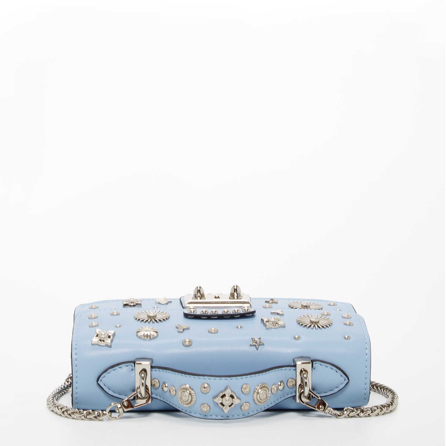 The Hollywood Studded Crossbody in Sky Blue