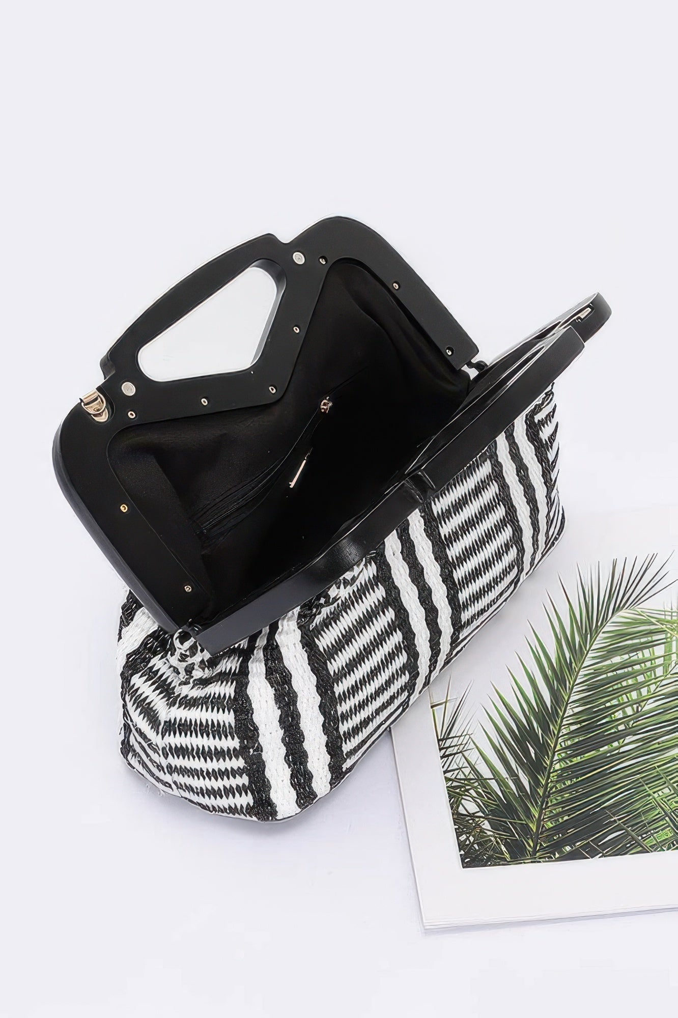 The Pescara Wood-Frame Clutch