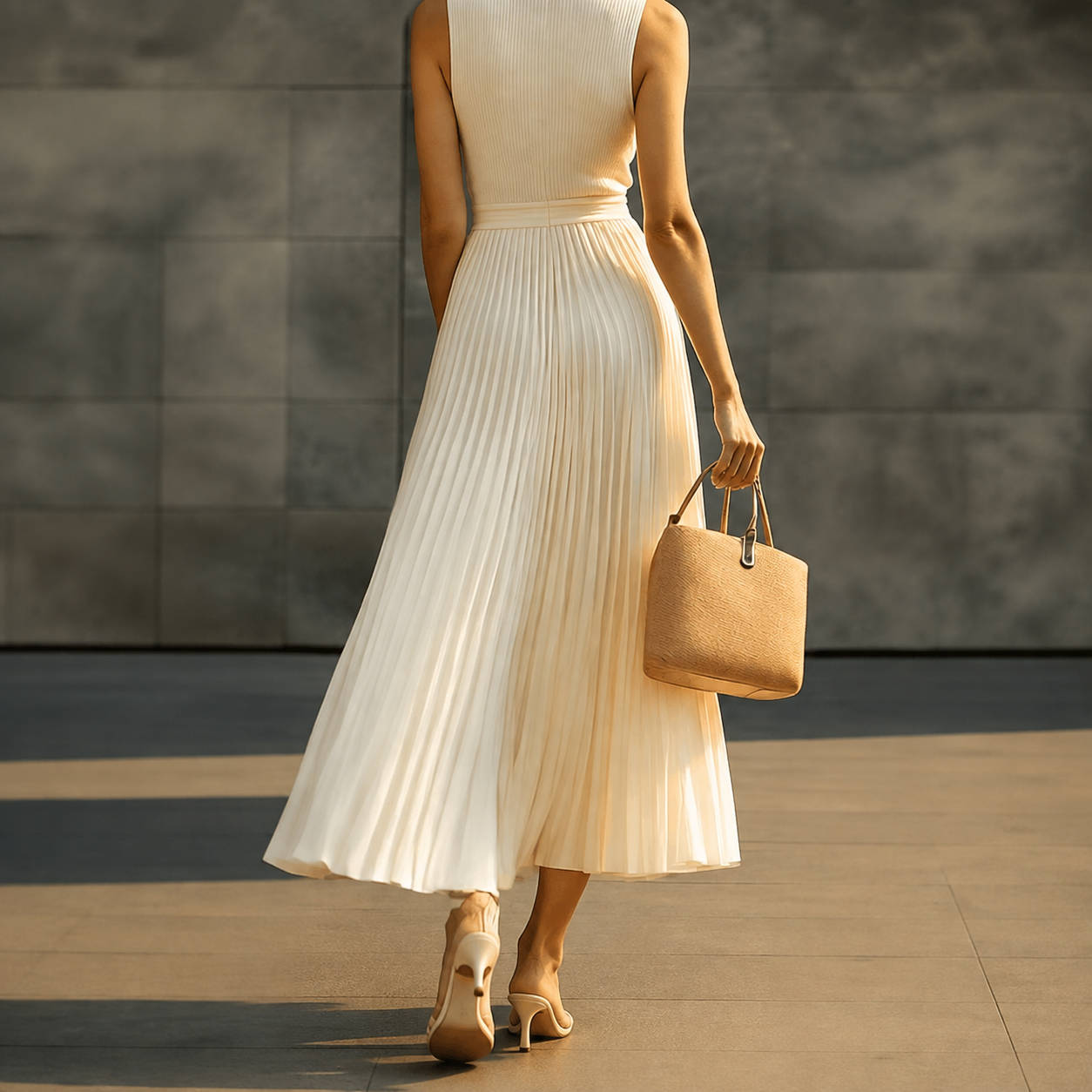 Cléo Pleated Maxi