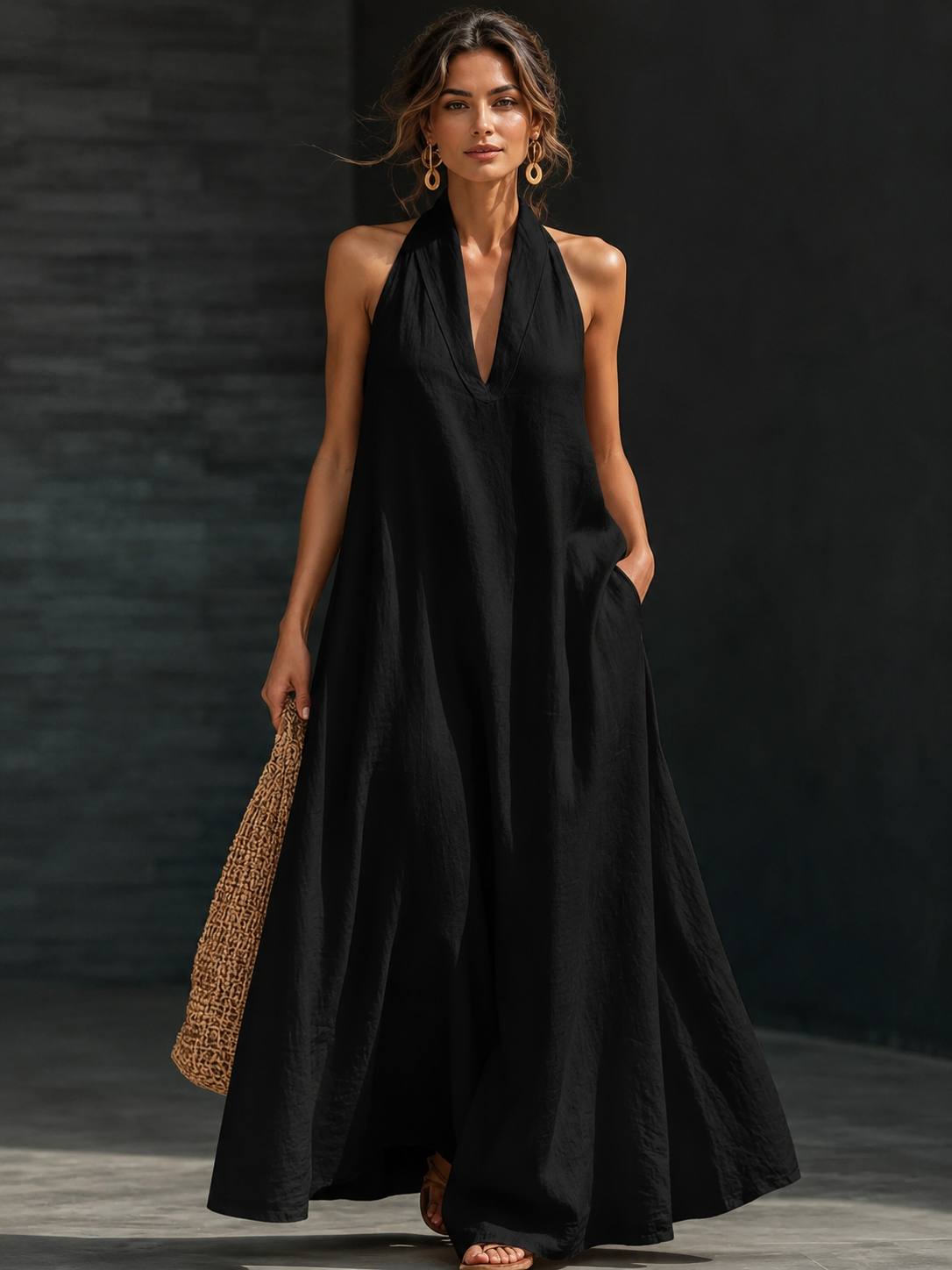 The Marseille Column Halter Maxi