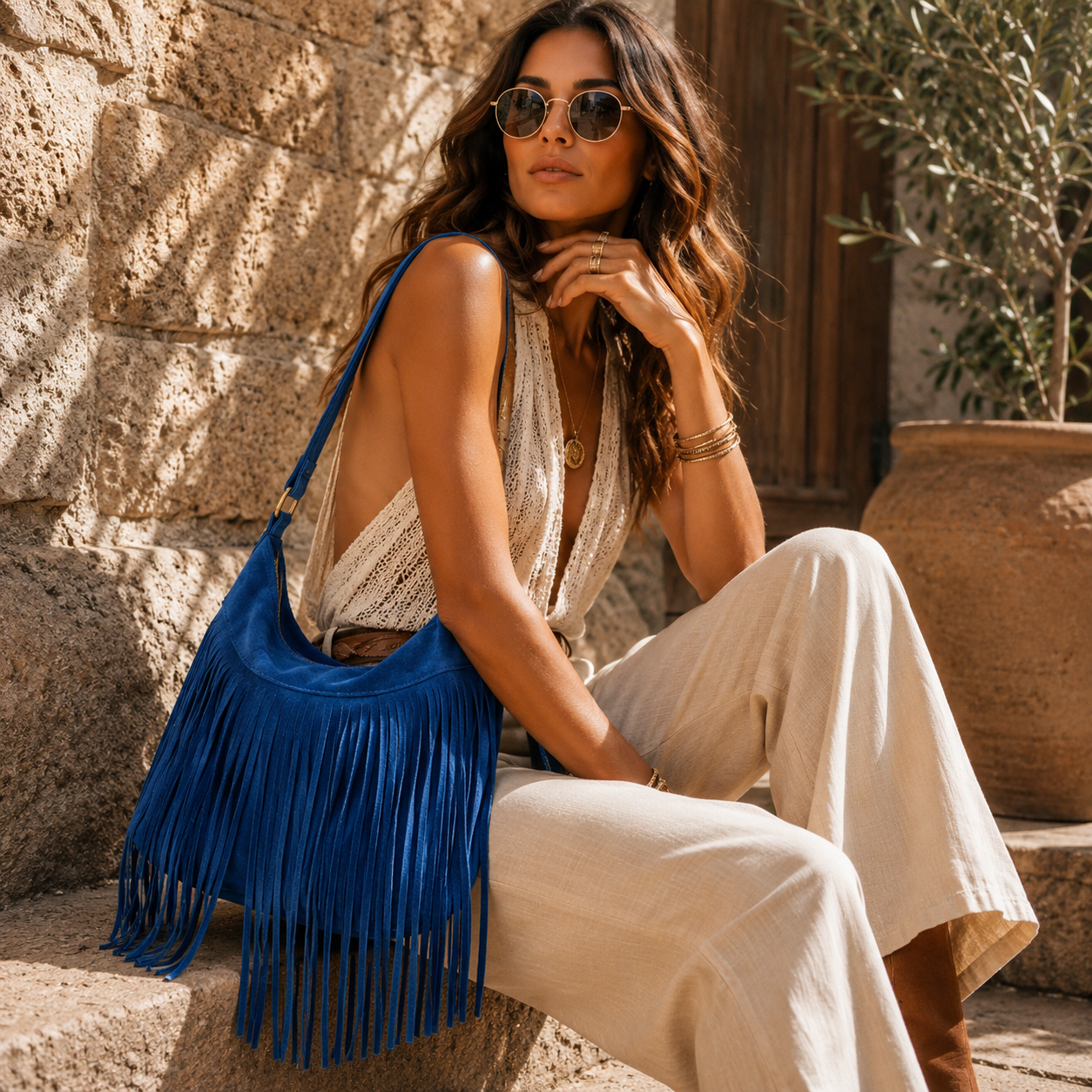 Sedona Vintage Fringe Bag