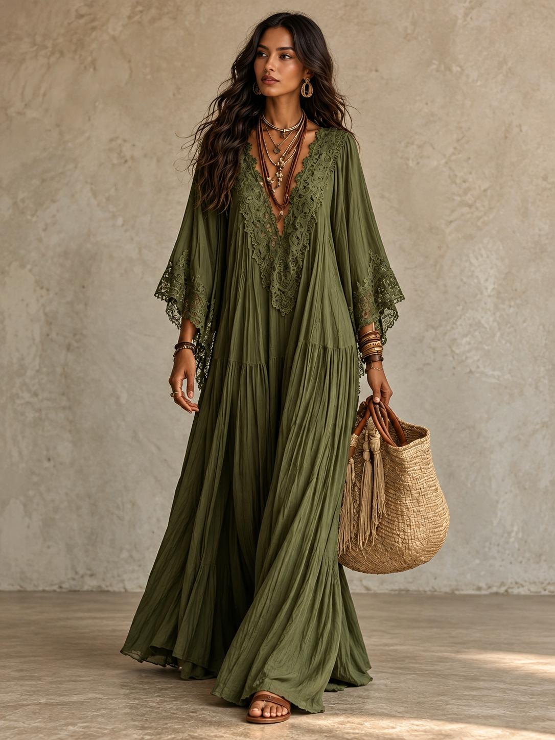 Isla Lace Boho Maxi