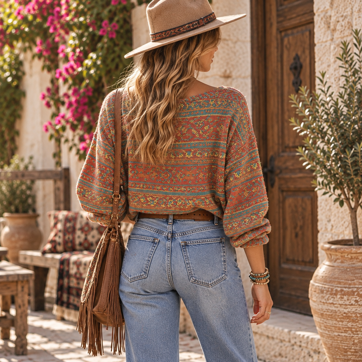 Hélène Boho Vintage Sweater