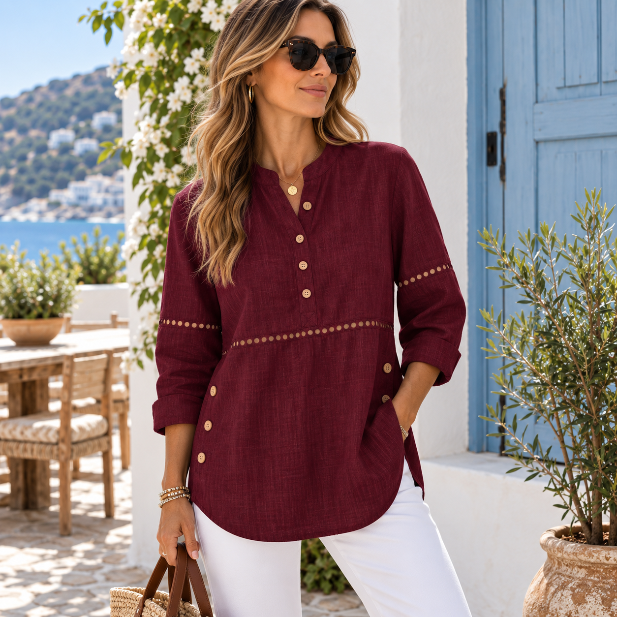 Capri Button Tunic