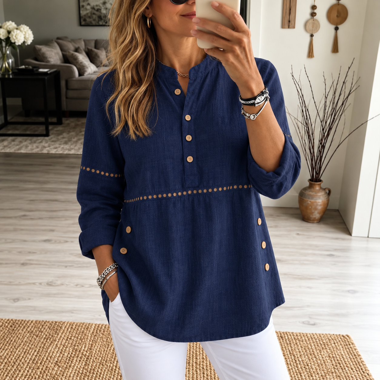 Capri Button Tunic