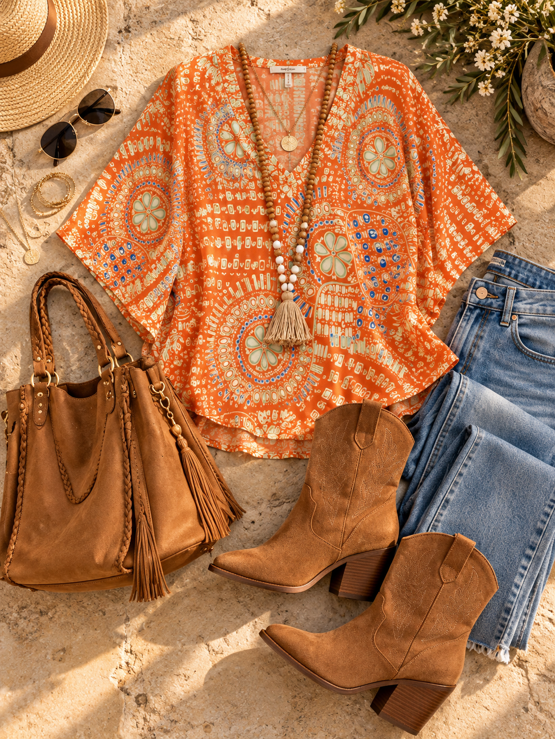 Mandala Muse Boho Blouse