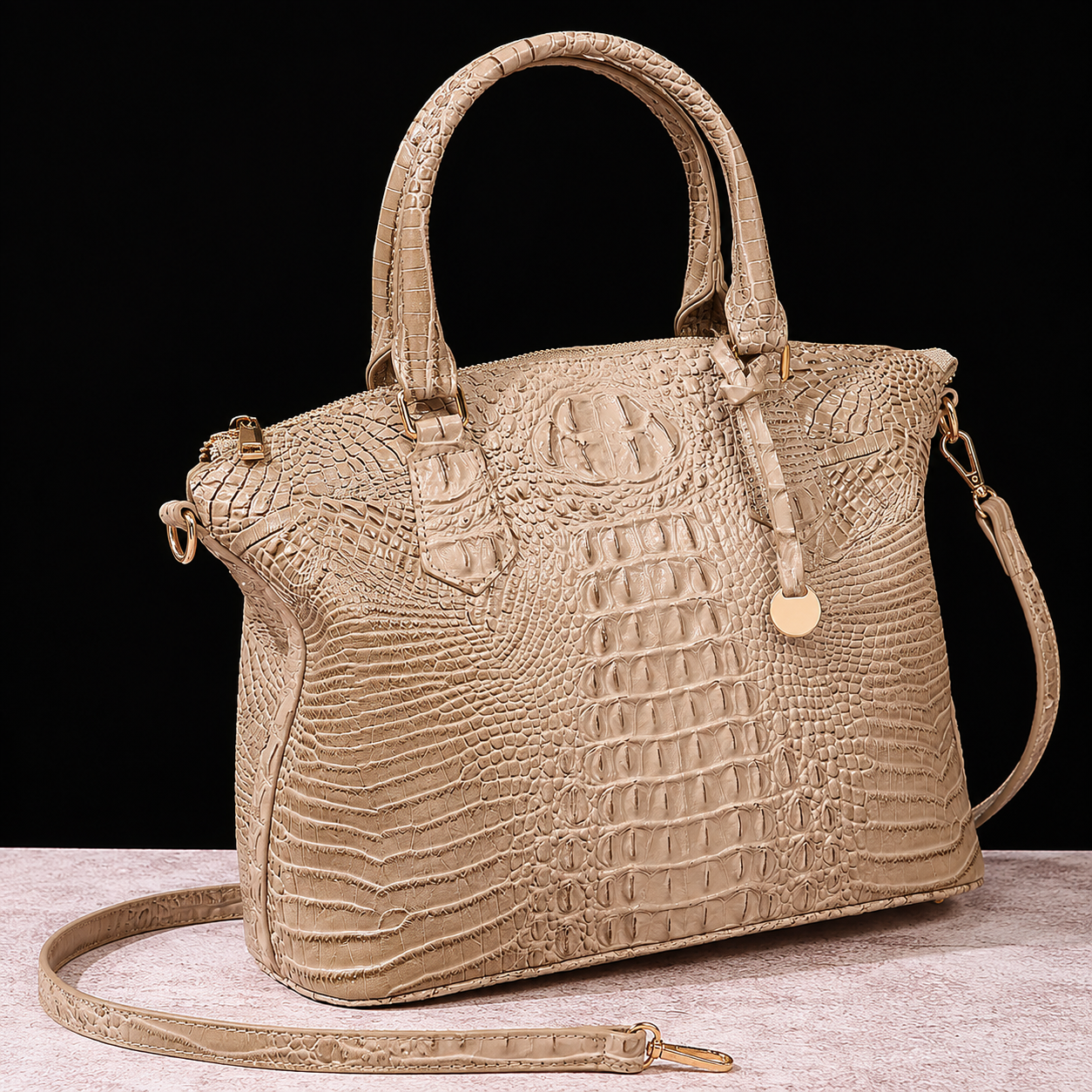 The Riviera Croc Satchel