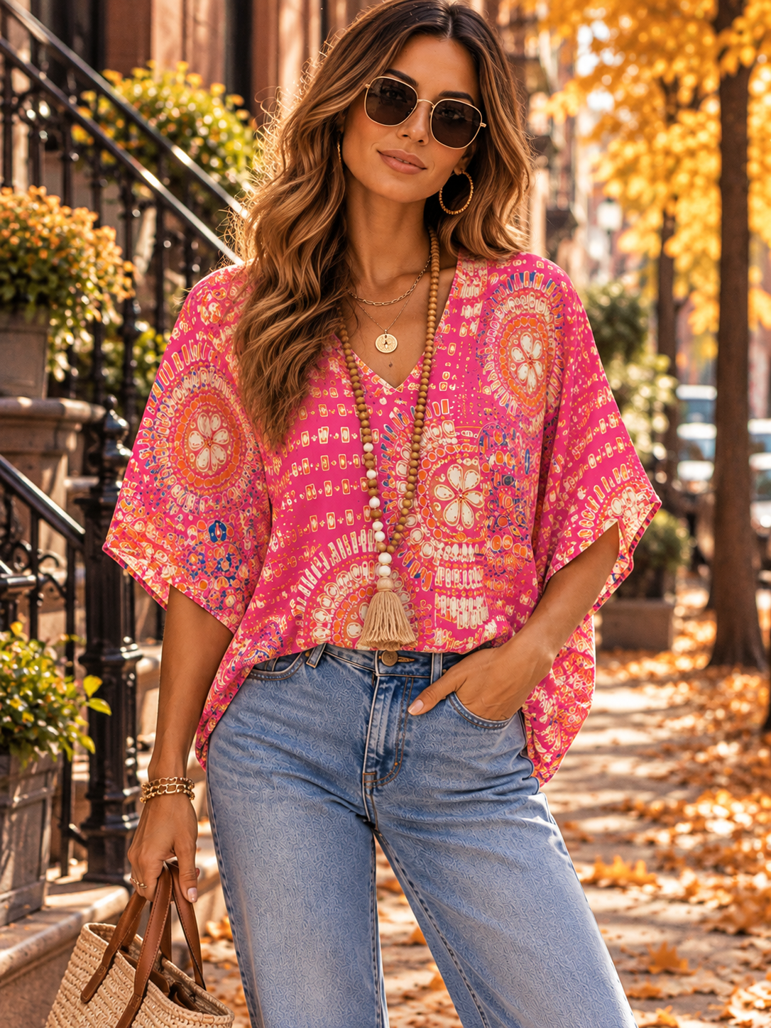 Mandala Muse Boho Blouse