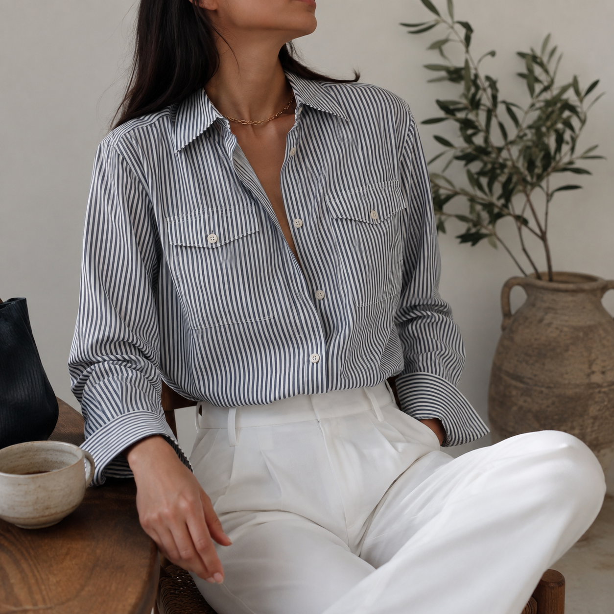 Gigi Striped Blouse